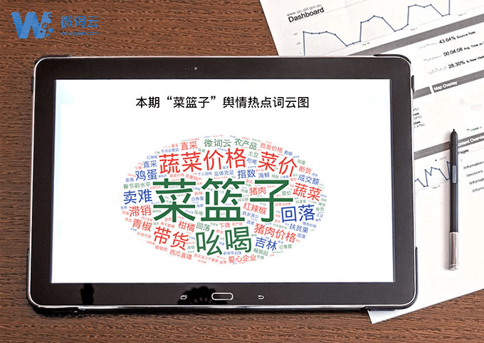 词云、文字云、菜篮子、报告分析、词频可视化、农业